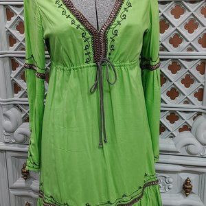Boho Green Dress